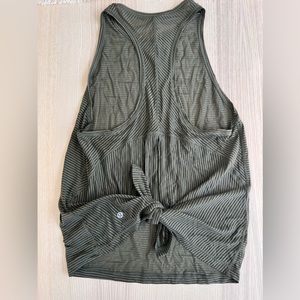 Lululemon high neck tie-back tank top